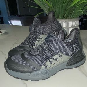 Skechers SKX Kinectors 97673L Black & Charcoal Shoes Boys Size 12